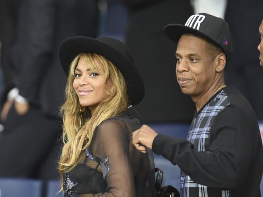Beyonce og Jay-Z: Paris Saint-Germain fodboldkamp