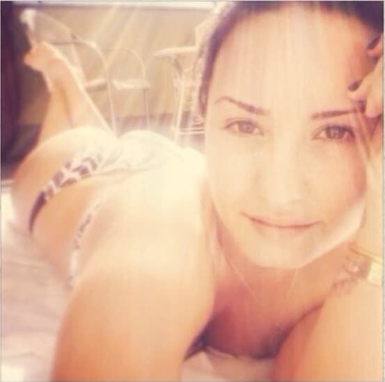 Demi Lovato in een bikini