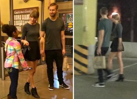 Taylor Swift ir Calvinas Harrisas: apsipirkite viso maisto parduotuvėje su atitinkamais marškinėliais! Visiškas pasimatymas, tiesa?!