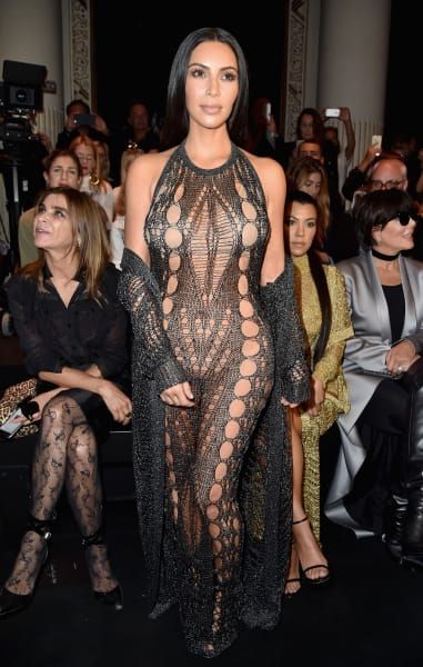 Kim Kardashian Paris Fashion Week-outfit