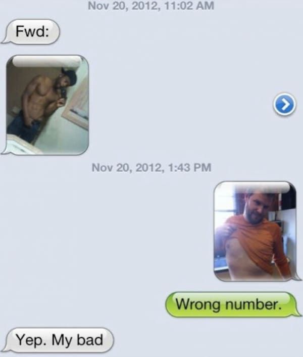 13 naakte sms-berichten die naar het verkeerde nummer zijn gegaan