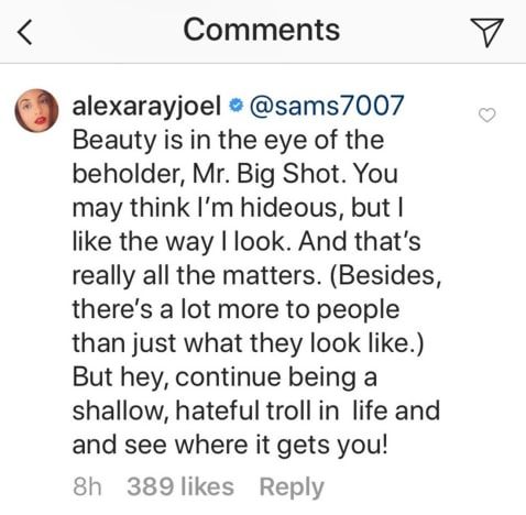 Alexa Ray Joel svar