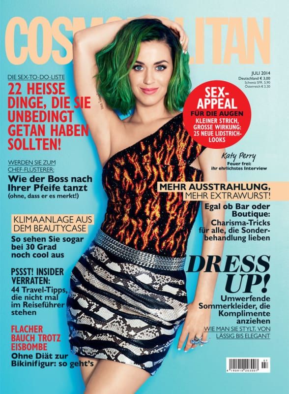 Grønhåret Katy Perry