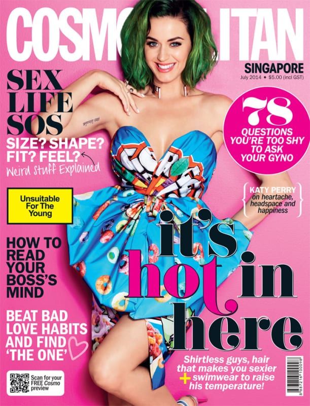 Katy Perry Cosmopolitan naslovnice: srpanj 2014