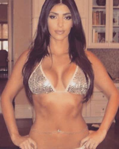 Gammel Kim Kardashian Bikini billede