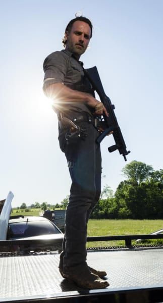 Rick Grimes in seizoen 8 van The Walking Dead