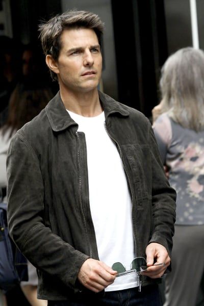 Tom Cruise op de set