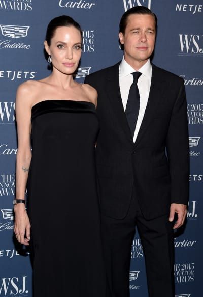 Angelina Jolie og Brad Pitt Throwback-billede