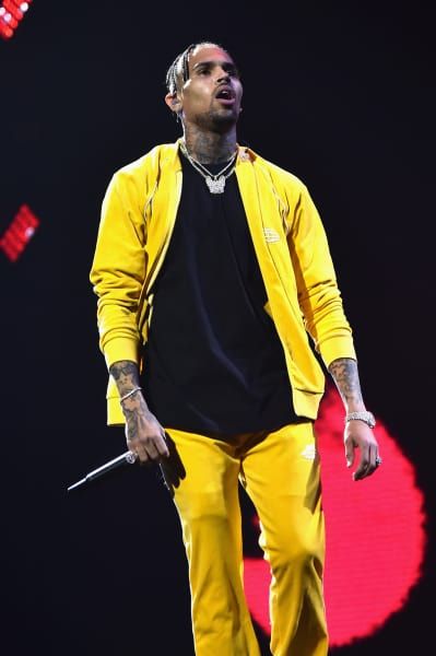 Chris Brown in het geel