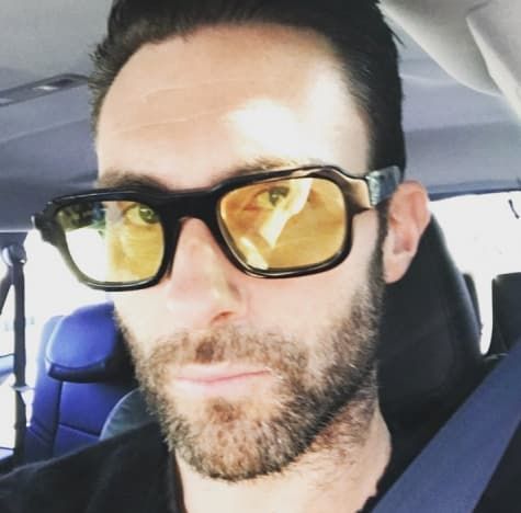Adam Levine, favoriete bril-selfie