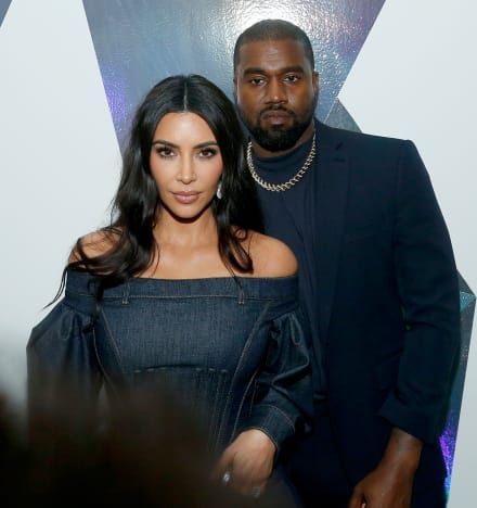 Kim Kardashian y Kanye West en 2019
